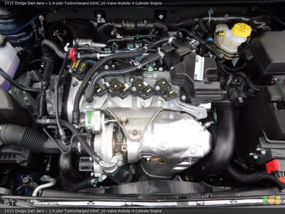 1.4 Liter Turbocharged SOHC 16-Valve MultiAir 4 Cylinder 2013 Dodge Dart Engine