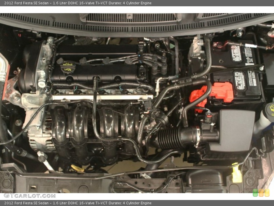 1.6 Liter DOHC 16-Valve Ti-VCT Duratec 4 Cylinder Engine for the 2012 Ford Fiesta #75763385