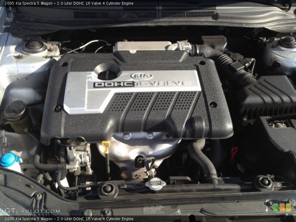 2.0 Liter DOHC 16 Valve 4 Cylinder Engine for the 2005 Kia Spectra #75771251