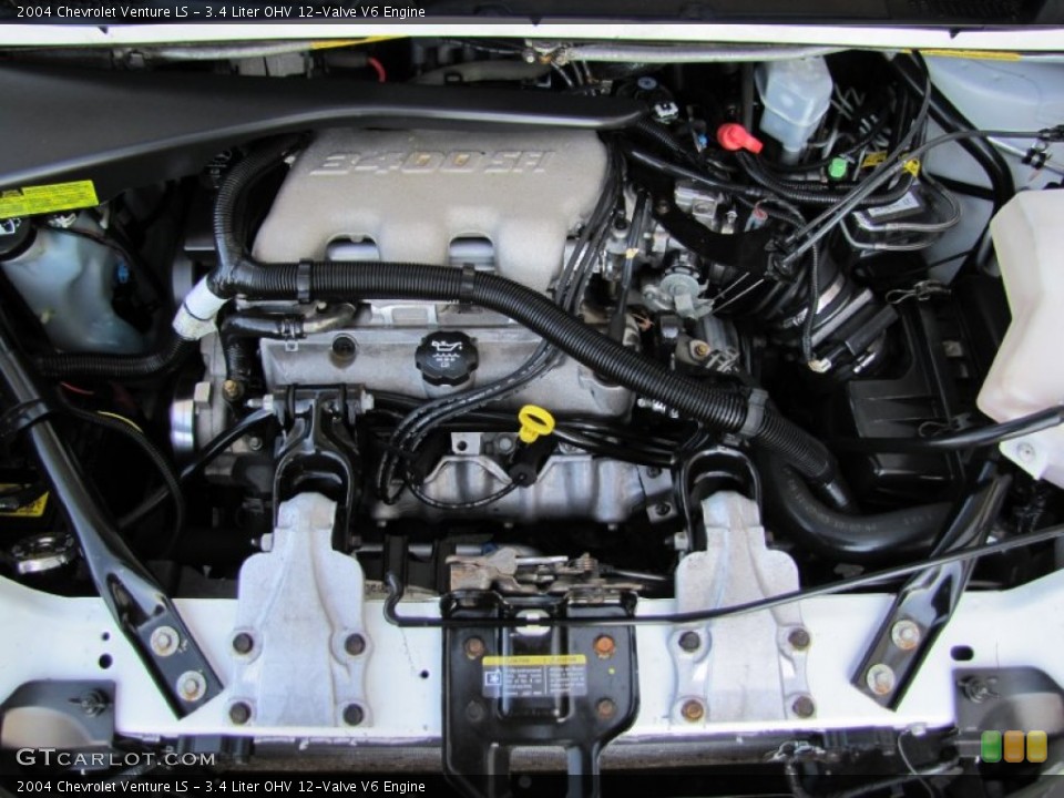 3.4 Liter OHV 12-Valve V6 2004 Chevrolet Venture Engine