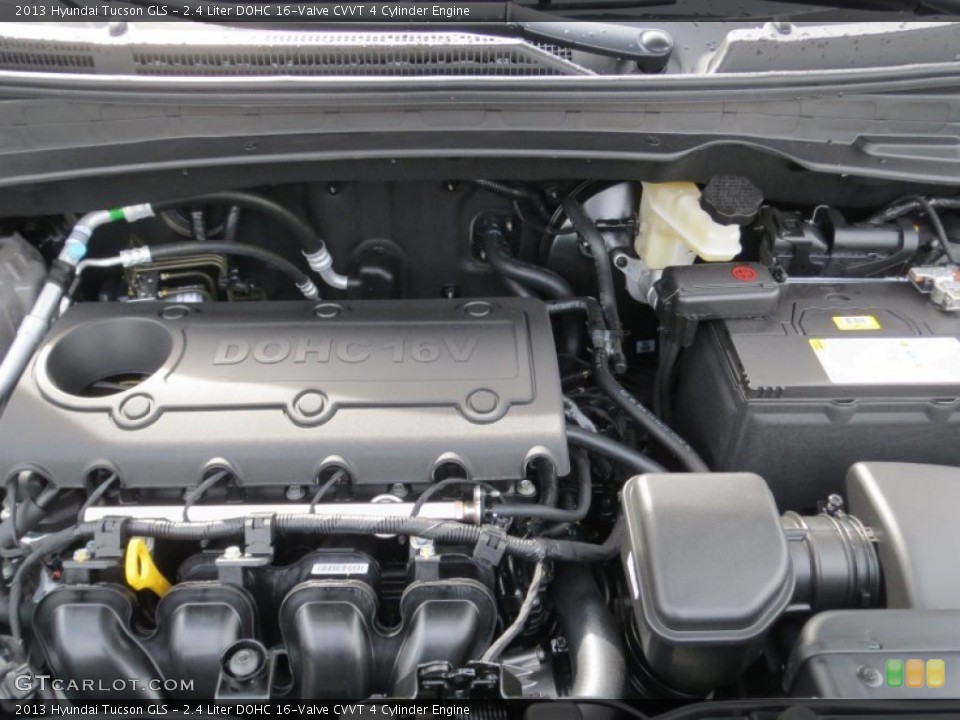 2.4 Liter DOHC 16-Valve CVVT 4 Cylinder 2013 Hyundai Tucson Engine