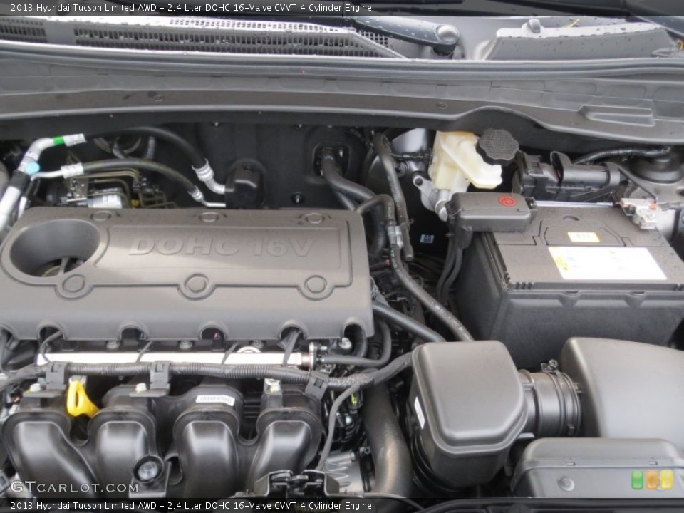 2.4 Liter DOHC 16-Valve CVVT 4 Cylinder Engine for the 2013 Hyundai Tucson #75779213