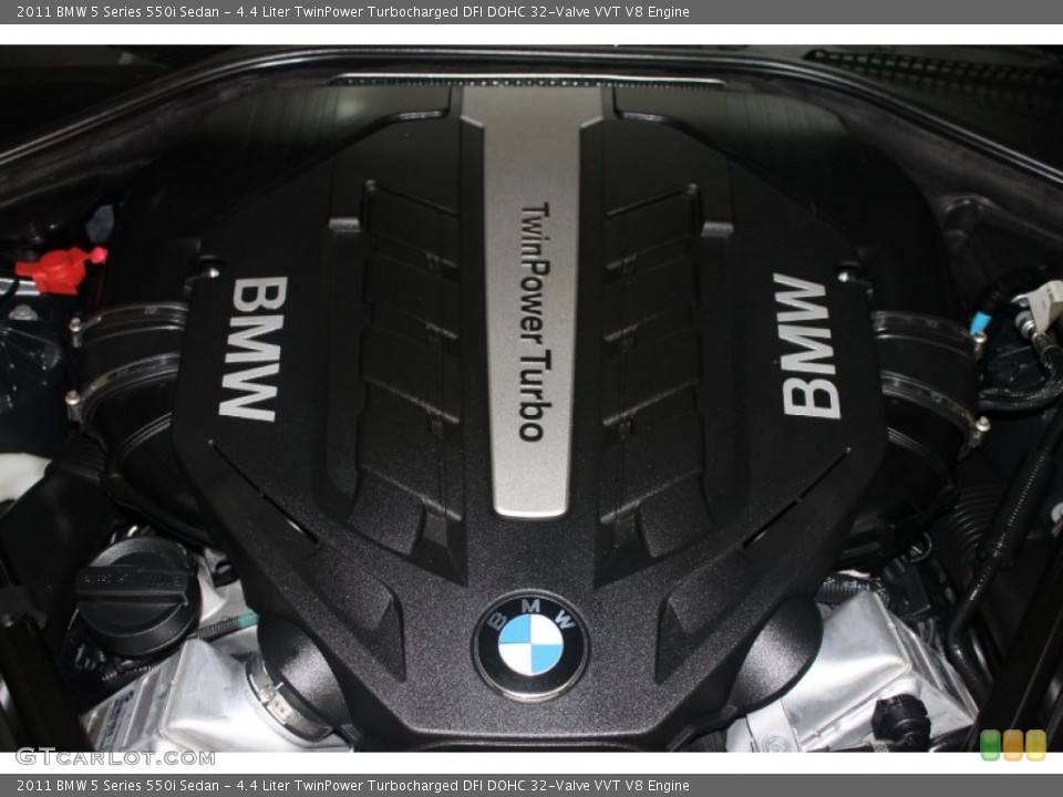 4.4 Liter TwinPower Turbocharged DFI DOHC 32-Valve VVT V8 Engine for the 2011 BMW 5 Series #75803314