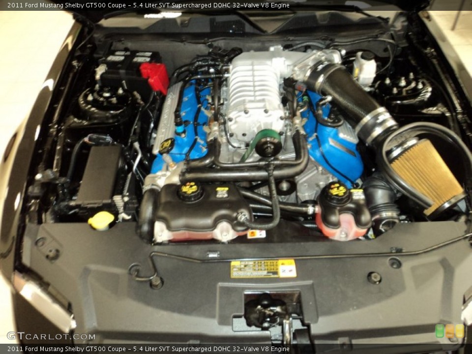 5.4 Liter SVT Supercharged DOHC 32-Valve V8 Engine for the 2011 Ford Mustang #75804544