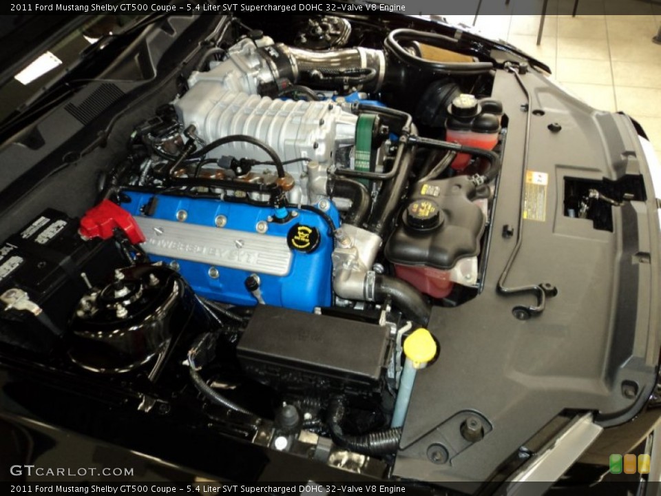 5.4 Liter SVT Supercharged DOHC 32-Valve V8 Engine for the 2011 Ford Mustang #75804565