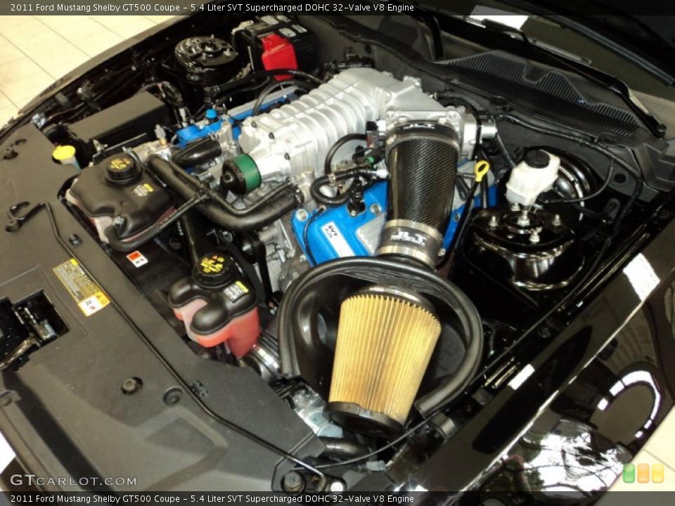 5.4 Liter SVT Supercharged DOHC 32-Valve V8 Engine for the 2011 Ford Mustang #75804586