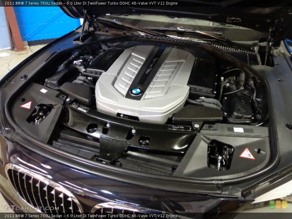 6.0 Liter DI TwinPower Turbo DOHC 48-Valve VVT V12 2011 BMW 7 Series Engine