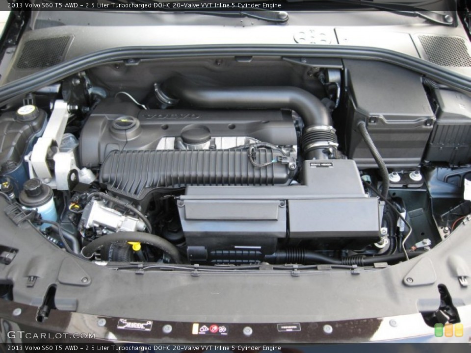 2.5 Liter Turbocharged DOHC 20-Valve VVT Inline 5 Cylinder Engine for the 2013 Volvo S60 #75829303