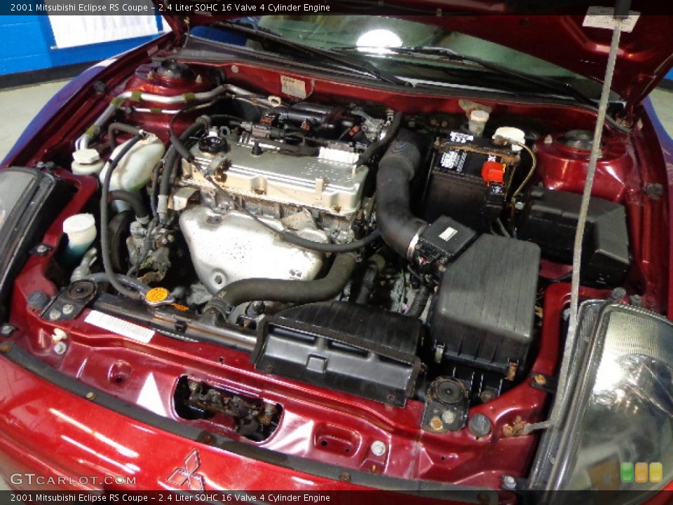 2.4 Liter SOHC 16 Valve 4 Cylinder Engine for the 2001 Mitsubishi Eclipse #75841630