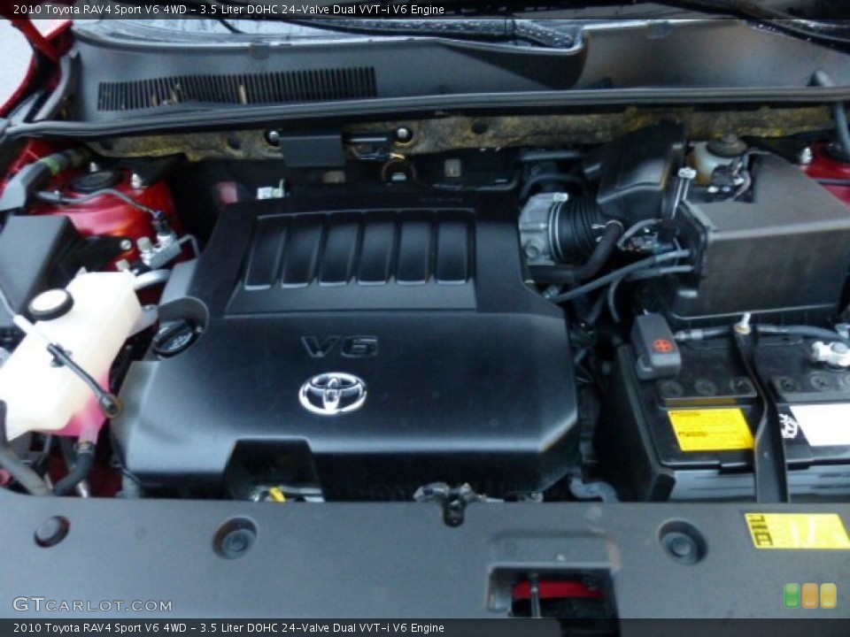 3.5 Liter DOHC 24-Valve Dual VVT-i V6 Engine for the 2010 Toyota RAV4 #75842575