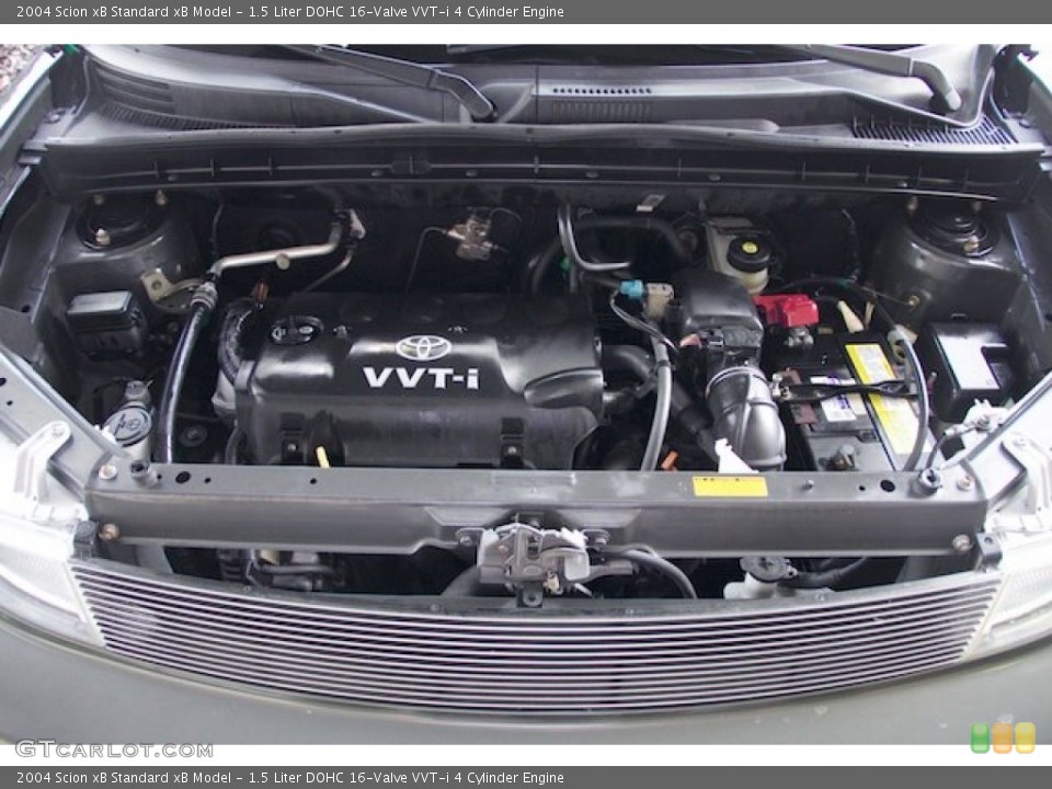 1.5 Liter DOHC 16-Valve VVT-i 4 Cylinder 2004 Scion xB Engine