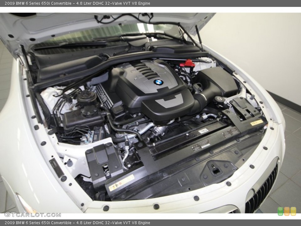 4.8 Liter DOHC 32-Valve VVT V8 Engine for the 2009 BMW 6 Series #75861496