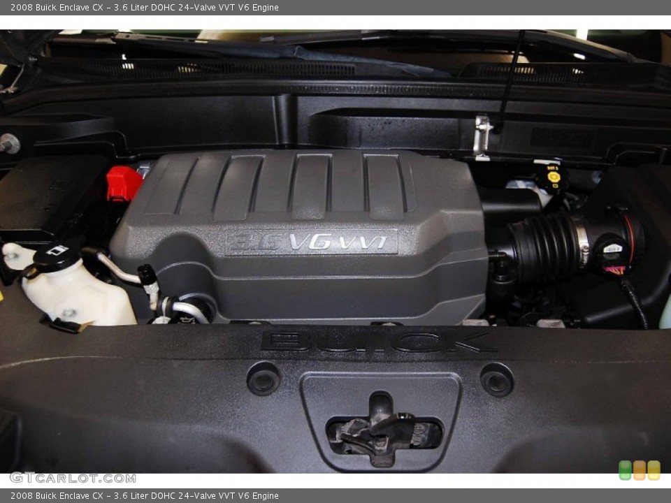 3.6 Liter DOHC 24-Valve VVT V6 2008 Buick Enclave Engine