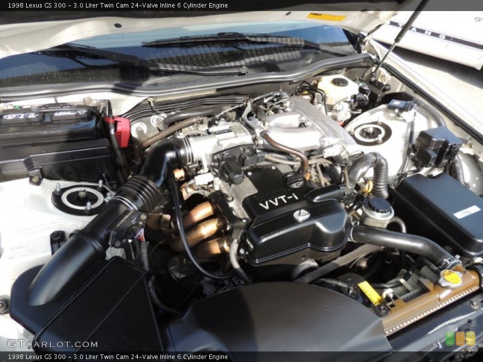 3.0 Liter Twin Cam 24-Valve Inline 6 Cylinder 1998 Lexus GS Engine
