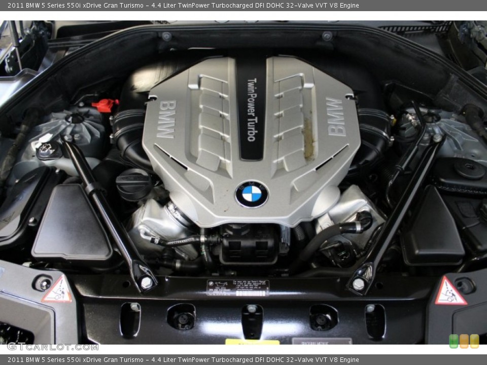 4.4 Liter TwinPower Turbocharged DFI DOHC 32-Valve VVT V8 Engine for the 2011 BMW 5 Series #75906872