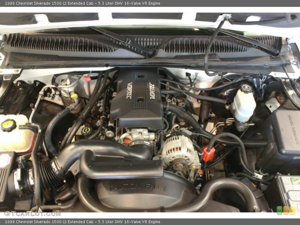 5.3 Liter OHV 16-Valve V8 Engine for the 1999 Chevrolet Silverado 1500 #75914075