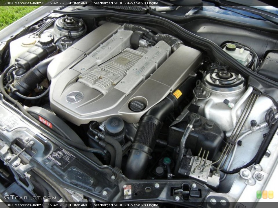 5.4 Liter AMG Supercharged SOHC 24-Valve V8 Engine for the 2004 Mercedes-Benz CL #75914080