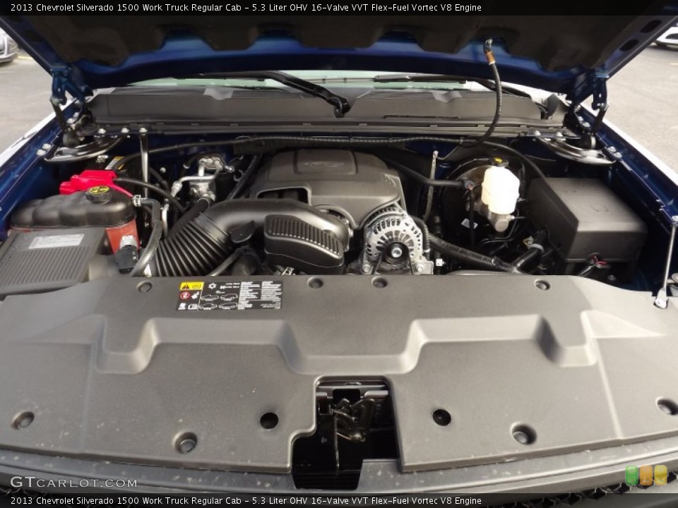 5.3 Liter OHV 16-Valve VVT Flex-Fuel Vortec V8 Engine for the 2013 Chevrolet Silverado 1500 #75915113
