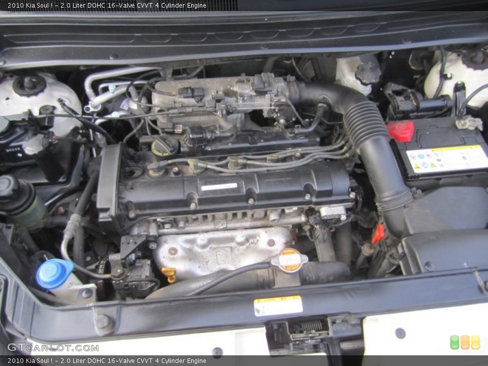 2.0 Liter DOHC 16-Valve CVVT 4 Cylinder 2010 Kia Soul Engine