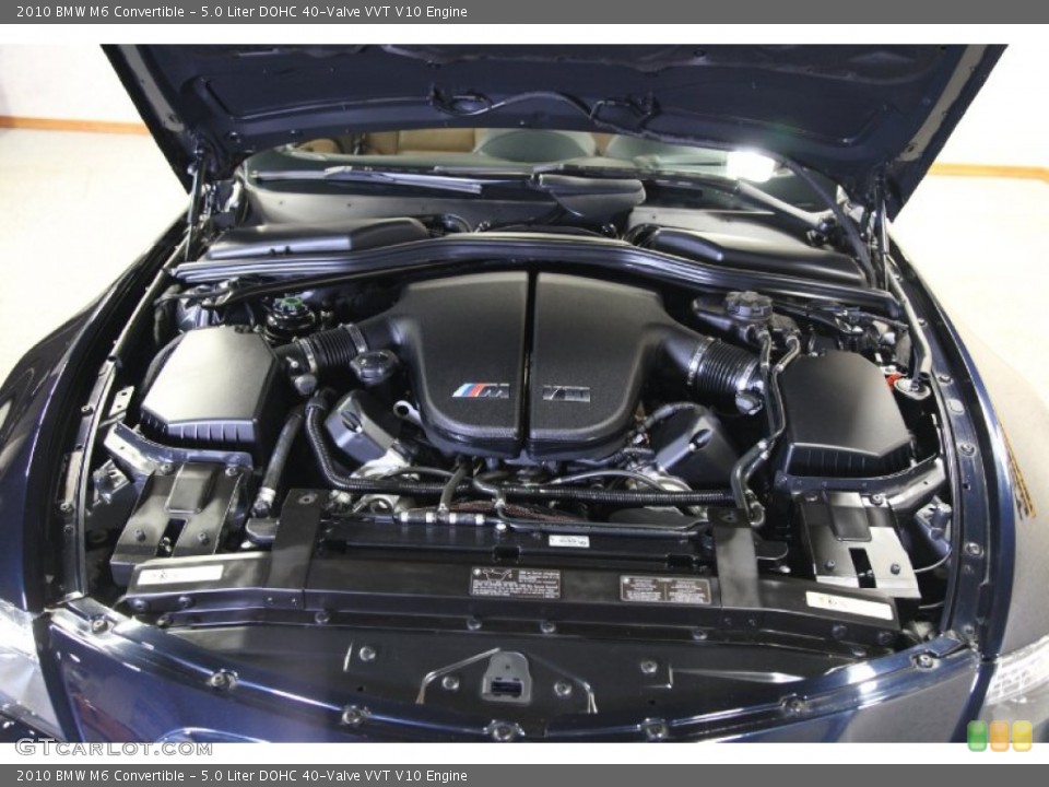 5.0 Liter DOHC 40-Valve VVT V10 2010 BMW M6 Engine