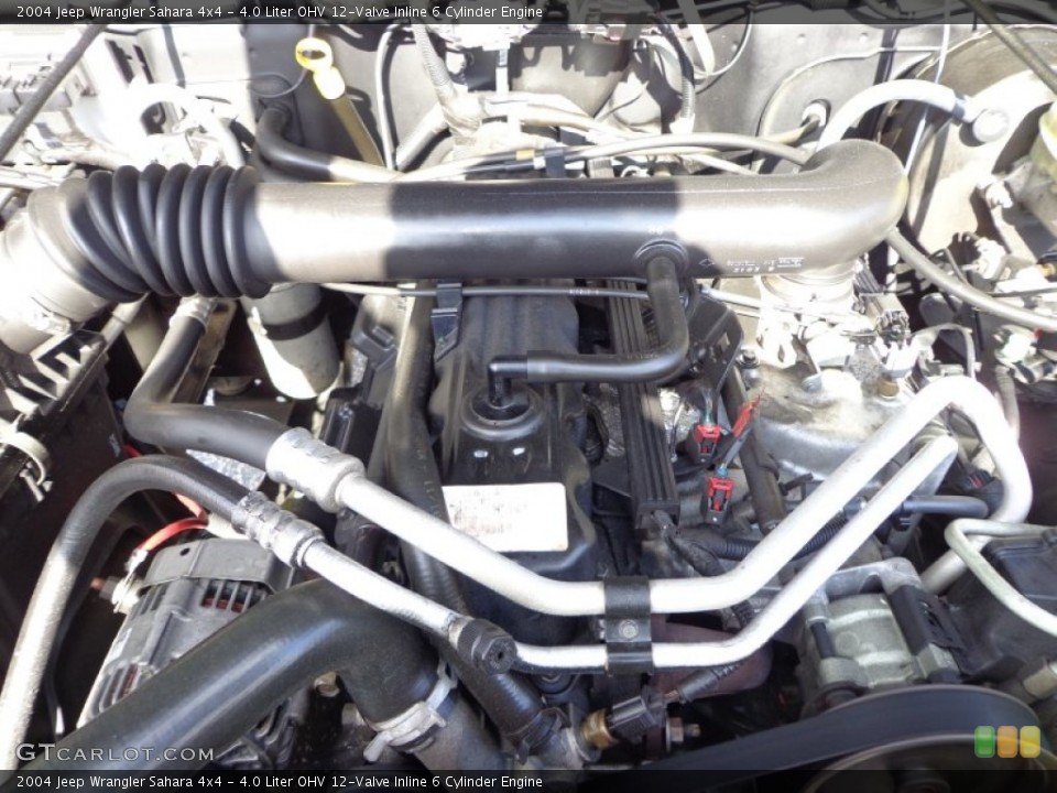 4.0 Liter OHV 12-Valve Inline 6 Cylinder Engine for the 2004 Jeep Wrangler #75947869