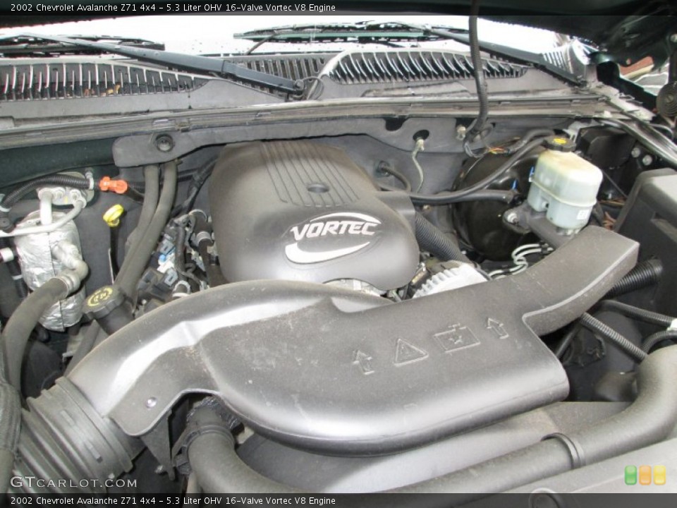 5.3 Liter OHV 16-Valve Vortec V8 Engine for the 2002 Chevrolet Avalanche #75958783