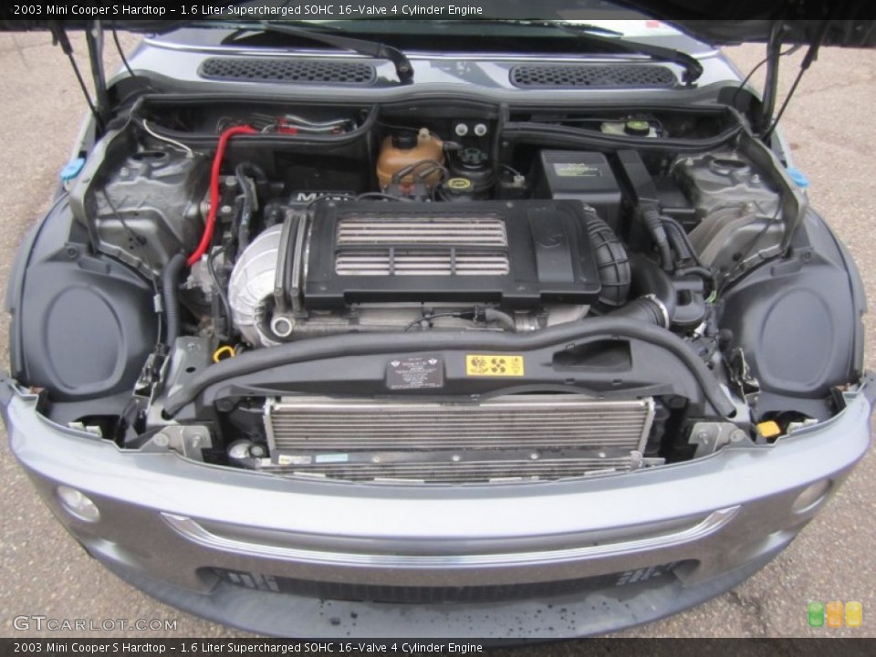 1.6 Liter Supercharged SOHC 16-Valve 4 Cylinder 2003 Mini Cooper Engine