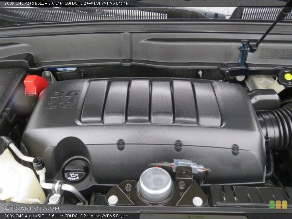 3.6 Liter GDI DOHC 24-Valve VVT V6 2009 GMC Acadia Engine