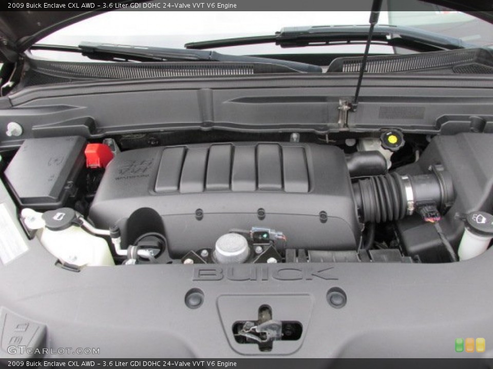 3.6 Liter GDI DOHC 24-Valve VVT V6 Engine for the 2009 Buick Enclave #75970948
