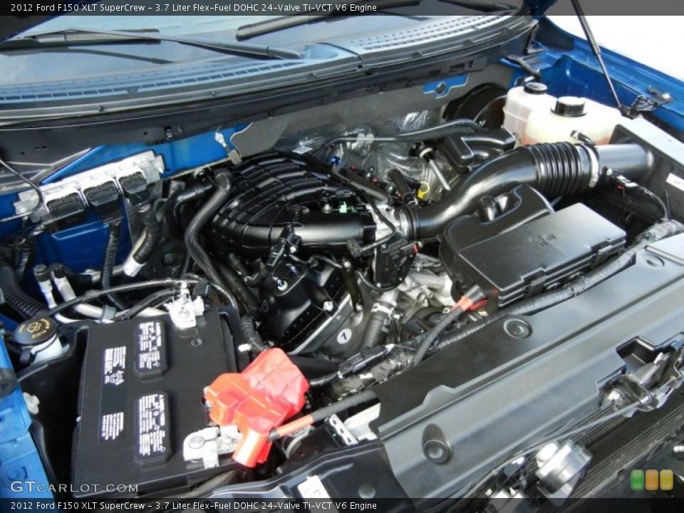 3.7 Liter Flex-Fuel DOHC 24-Valve Ti-VCT V6 Engine for the 2012 Ford F150 #75980485