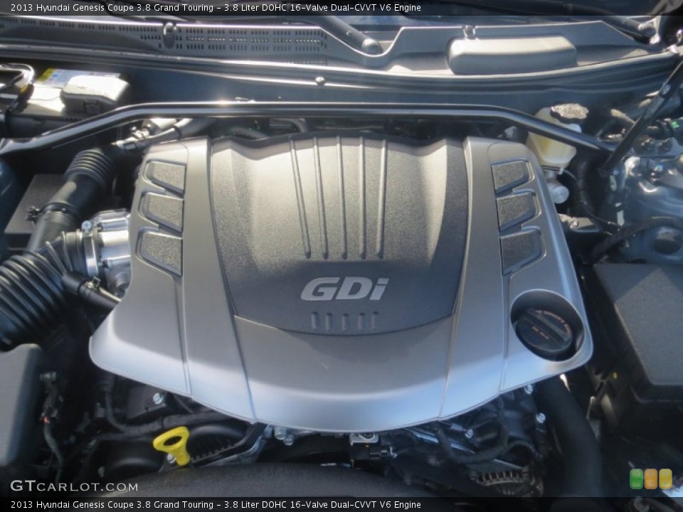 3.8 Liter DOHC 16-Valve Dual-CVVT V6 Engine for the 2013 Hyundai Genesis Coupe #75986530