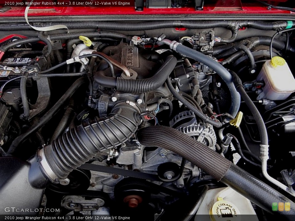 3.8 Liter OHV 12-Valve V6 2010 Jeep Wrangler Engine