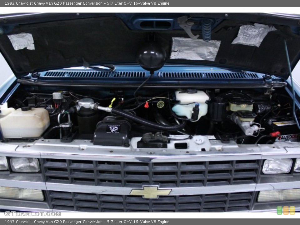 5.7 Liter OHV 16-Valve V8 1993 Chevrolet Chevy Van Engine