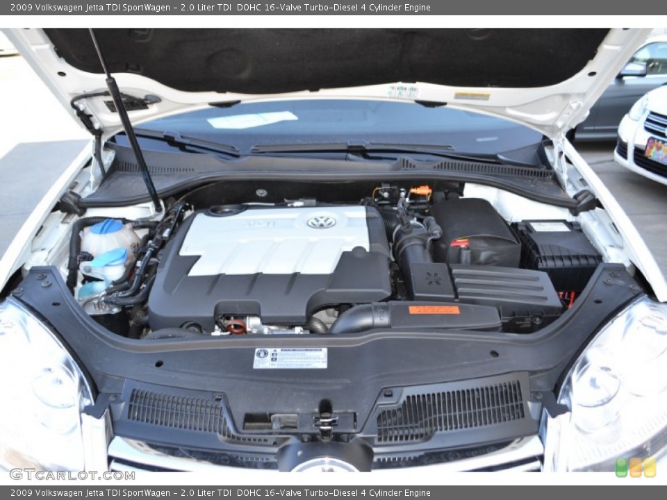 2.0 Liter TDI  DOHC 16-Valve Turbo-Diesel 4 Cylinder Engine for the 2009 Volkswagen Jetta #76019174