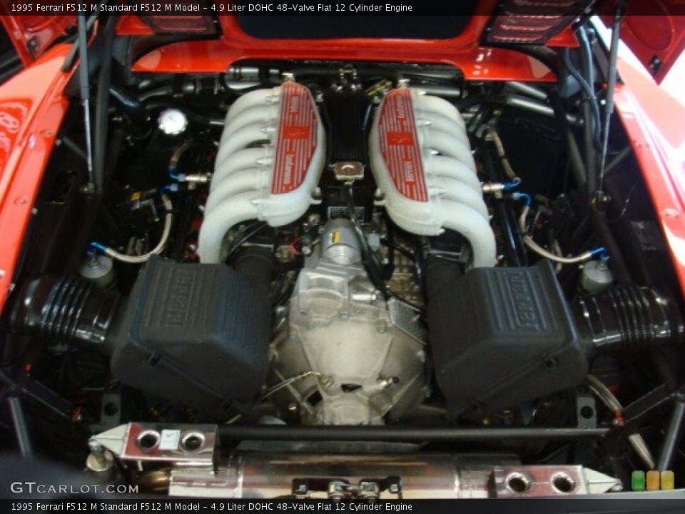 4.9 Liter DOHC 48-Valve Flat 12 Cylinder Engine for the 1995 Ferrari F512 M #76030728