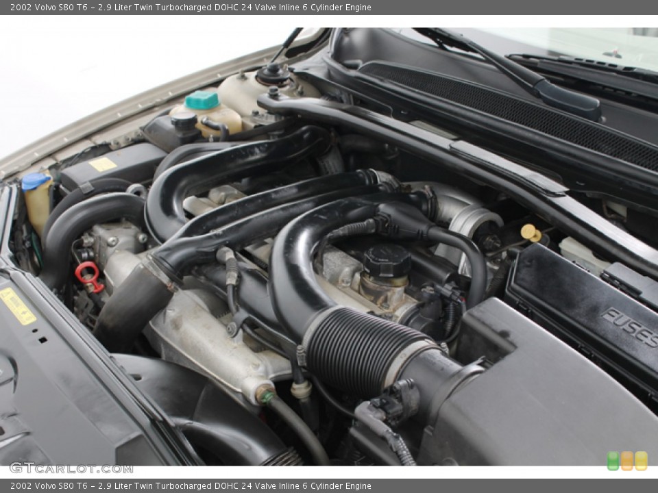 2.9 Liter Twin Turbocharged DOHC 24 Valve Inline 6 Cylinder 2002 Volvo S80 Engine