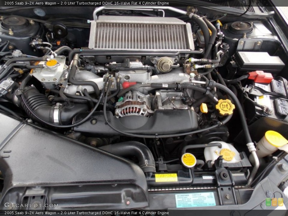 2.0 Liter Turbocharged DOHC 16-Valve Flat 4 Cylinder 2005 Saab 9-2X Engine