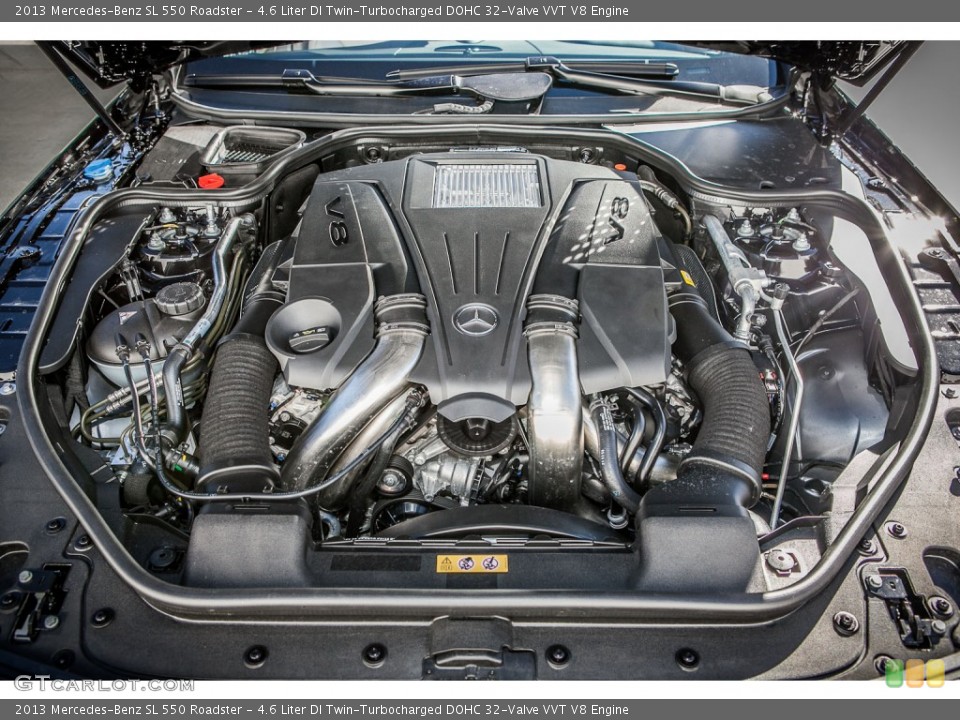 4.6 Liter DI Twin-Turbocharged DOHC 32-Valve VVT V8 Engine for the 2013 Mercedes-Benz SL #76041777