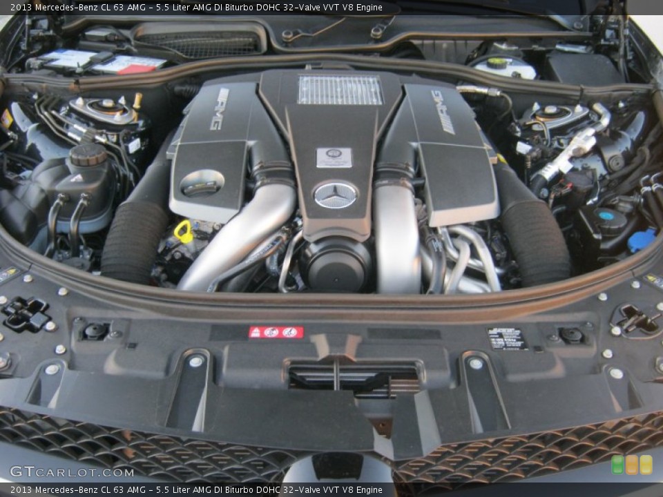 5.5 Liter AMG DI Biturbo DOHC 32-Valve VVT V8 Engine for the 2013 Mercedes-Benz CL #76049490