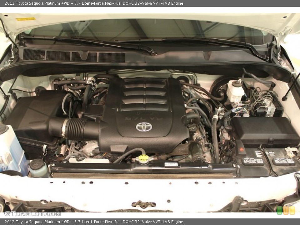 5.7 Liter i-Force Flex-Fuel DOHC 32-Valve VVT-i V8 Engine for the 2012 Toyota Sequoia #76051068