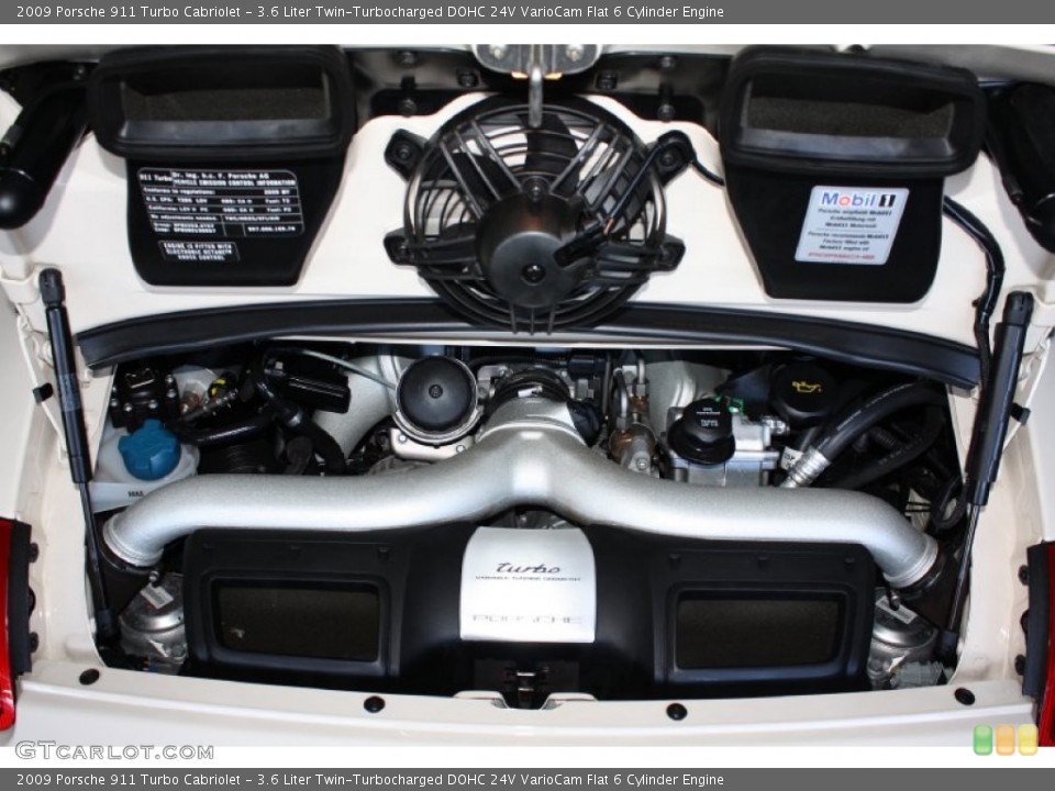 3.6 Liter Twin-Turbocharged DOHC 24V VarioCam Flat 6 Cylinder Engine for the 2009 Porsche 911 #76057425