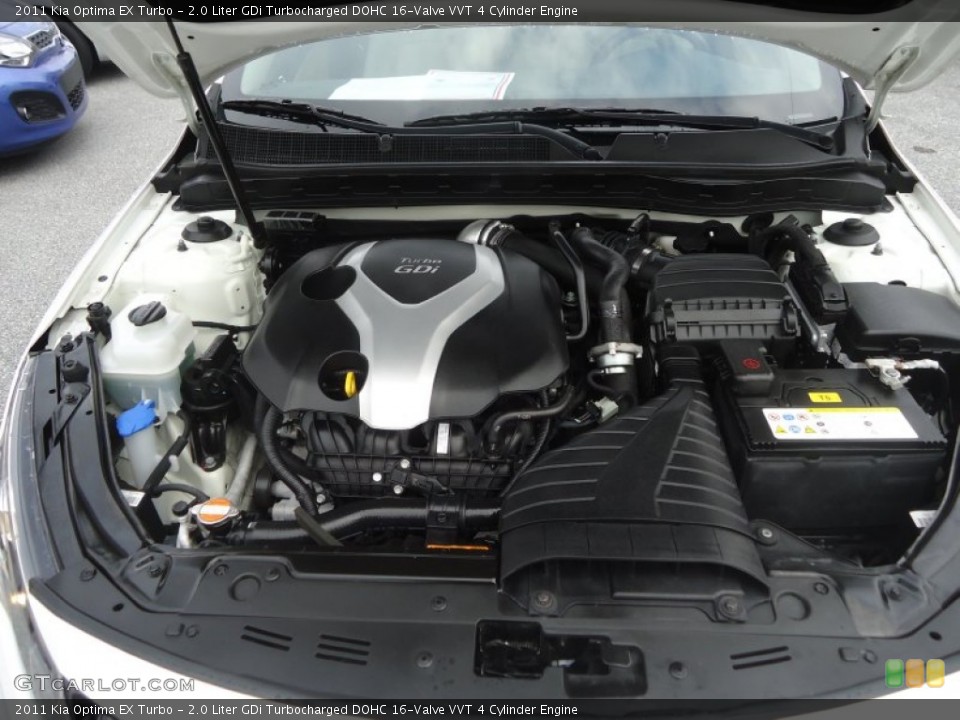 2.0 Liter GDi Turbocharged DOHC 16-Valve VVT 4 Cylinder Engine for the 2011 Kia Optima #76062364