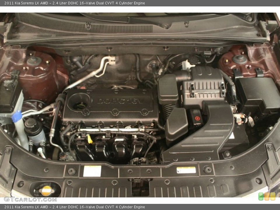 2.4 Liter DOHC 16-Valve Dual CVVT 4 Cylinder Engine for the 2011 Kia Sorento #76118162