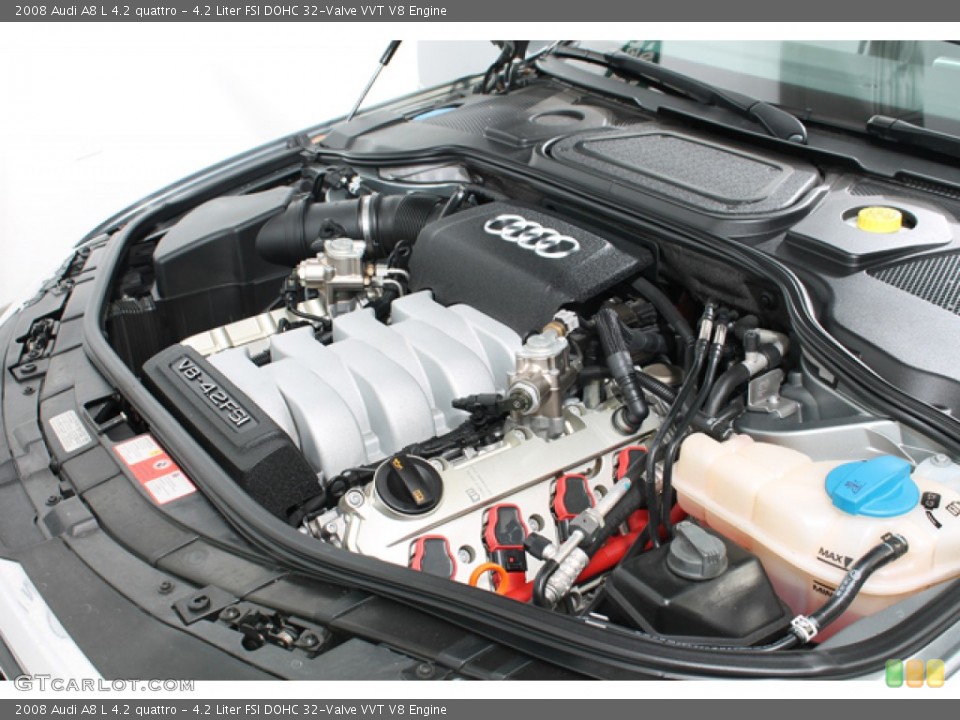 4.2 Liter FSI DOHC 32-Valve VVT V8 2008 Audi A8 Engine