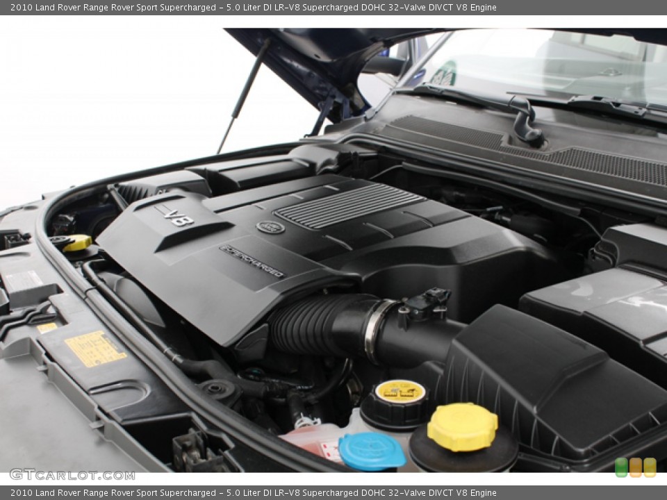 5.0 Liter DI LR-V8 Supercharged DOHC 32-Valve DIVCT V8 Engine for the 2010 Land Rover Range Rover Sport #76142838