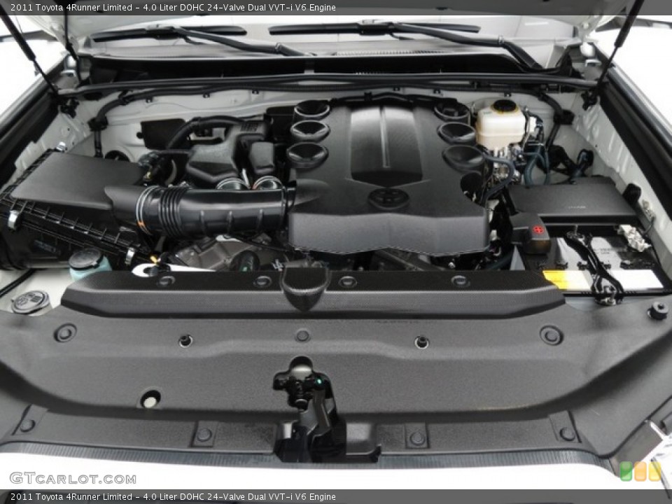 4.0 Liter DOHC 24-Valve Dual VVT-i V6 2011 Toyota 4Runner Engine