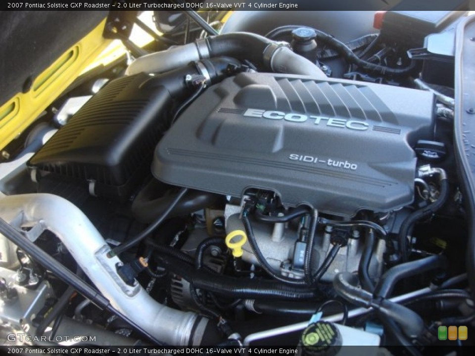 2.0 Liter Turbocharged DOHC 16-Valve VVT 4 Cylinder Engine for the 2007 Pontiac Solstice #76176524