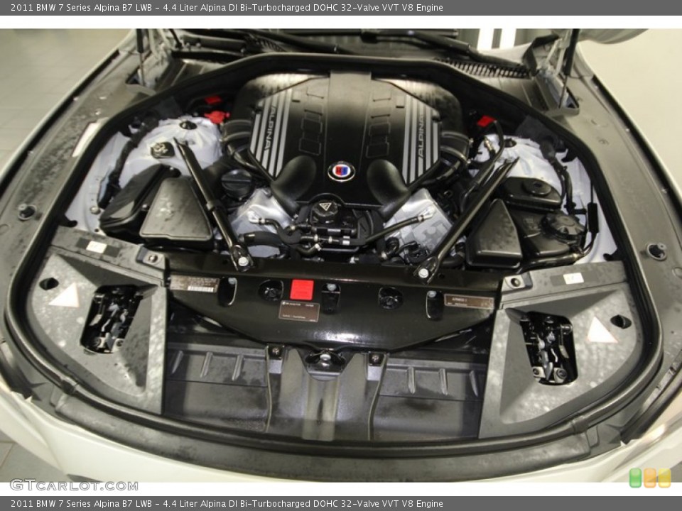 4.4 Liter Alpina DI Bi-Turbocharged DOHC 32-Valve VVT V8 Engine for the 2011 BMW 7 Series #76189513