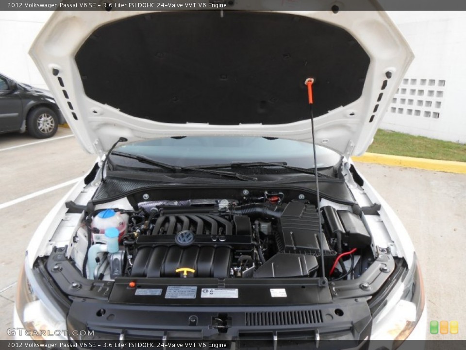 3.6 Liter FSI DOHC 24-Valve VVT V6 2012 Volkswagen Passat Engine