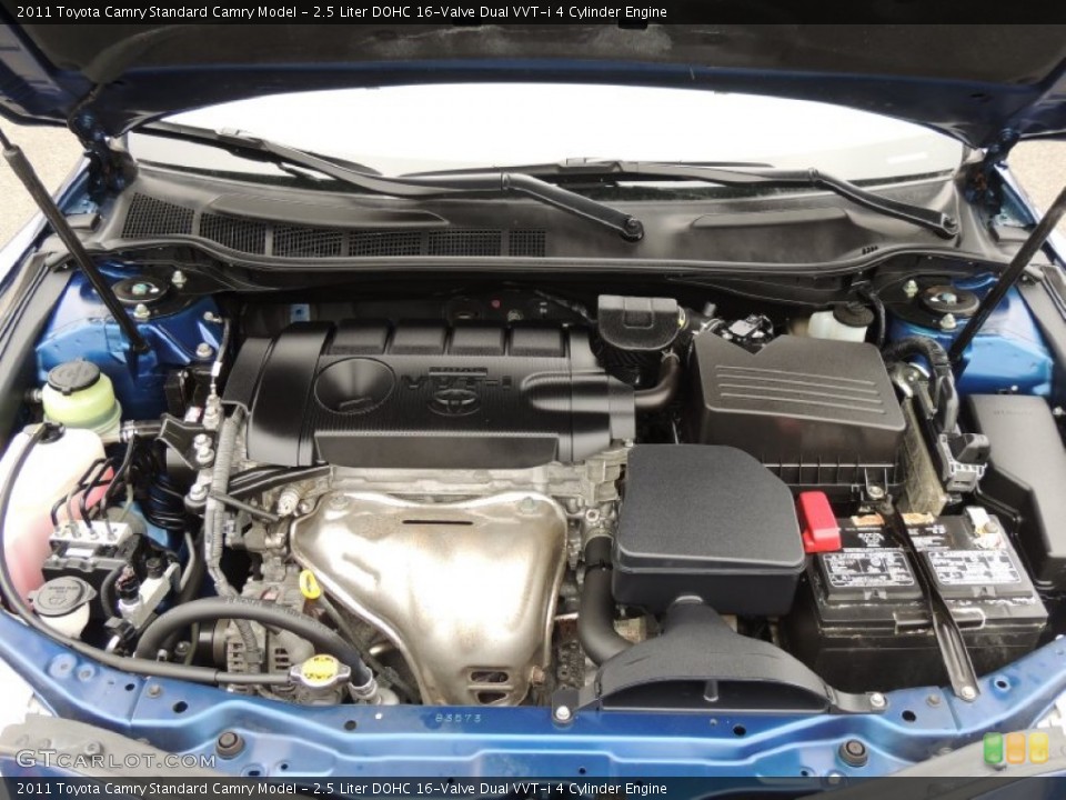 2.5 Liter DOHC 16-Valve Dual VVT-i 4 Cylinder 2011 Toyota Camry Engine